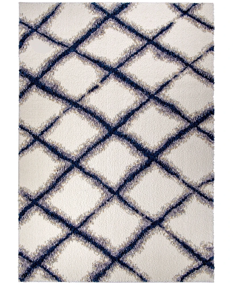 Closeout! Orian Cotton Tail Line Trellis 6'7" x 9'6" Area Rug