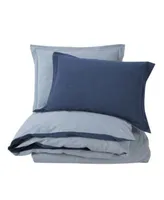 Ultra Soft Valatie Cotton Garment Washed Dyed Reversible Duvet Cover Set Collection