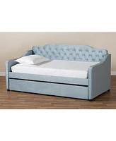 Freda Traditional and Transitional Twin Size Daybed with Trundle