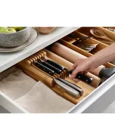 Joseph Joseph DrawerStore Bamboo 2-Tier Knife Organizer