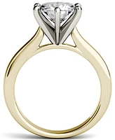 Moissanite Solitaire Engagement Ring 1-9/10 ct. t.w. Diamond Equivalent 14k White, Yellow or Rose Gold