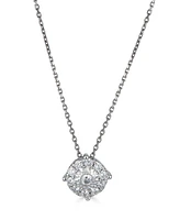 2-Pc. Diamond (1/2 ct. t.w.) Halo Pendant Necklace & Matching Stud Earring Set in 14k Gold