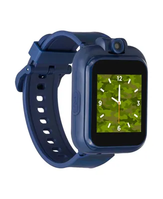 Kid's Playzoom 2 Blue Camouflage Print Tpu Strap Smart Watch 41mm