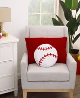 Toddler Boy's Sports Decorative Pillow Baseball with Embroidery