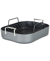 Viking Hard Anodized Aluminum Nonstick Roaster with Rack & Bonus Carving Set