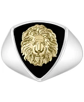 Effy Men's Lion Head Statement Ring in Sterling Silver & 18k Gold-Plated Sterling Silver