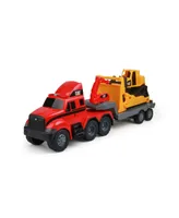 FunRise Cat Heavy Movers Fire Truck with Bulldozer