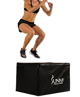 Sunny Health & Fitness Foam Plyo Box, 440lb Weight Capacity with Weighted Foam for Stability and 3 in 1 Height Adjustment