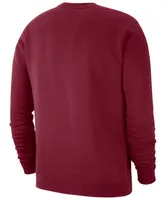 Nike Oklahoma Sooners Men's Cotton Club Crew Neck Sweatshirt