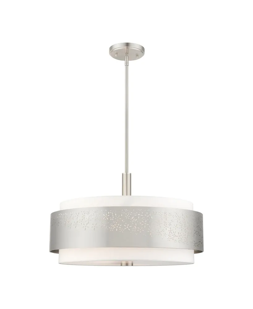 Noria 5 Lights Chandelier - Silver