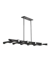 Acra 10 Light Linear Chandelier