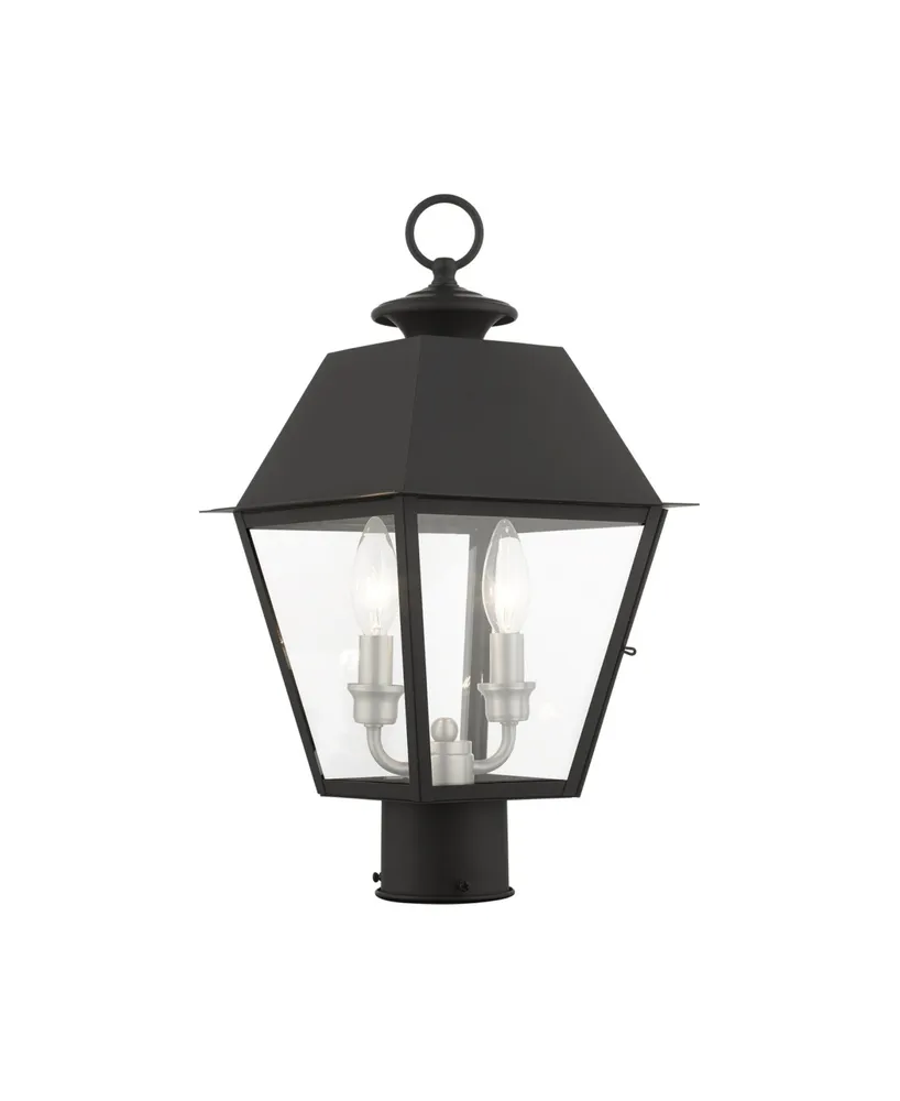 Mansfield 2 Lights Outdoor Post Top Lantern