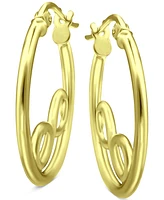 Giani Bernini Infinity Accent Small Hoop Earrings in 18k Gold-Plated Sterling Silver, 0.75", Created for Macy's