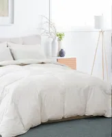 Unikome Medium Weight White Goose Feather and Down Comforter with Duvet Tabs