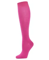 MeMoi Women's Bamboo Blend Knit Knee High Socks