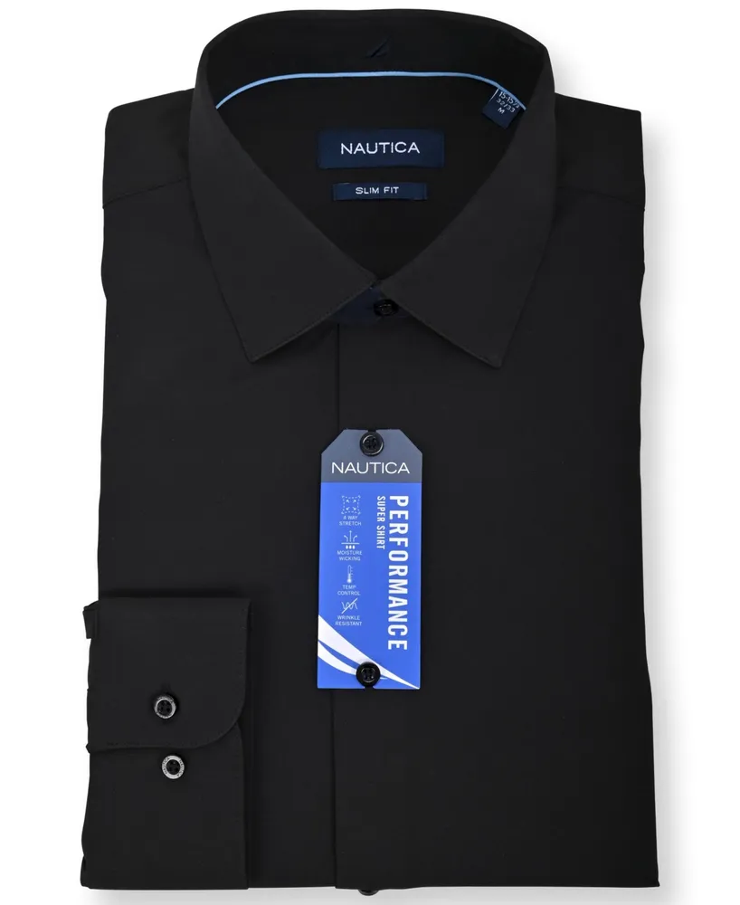 Nautica Men's Slim Fit Supershirt Dress Shirt