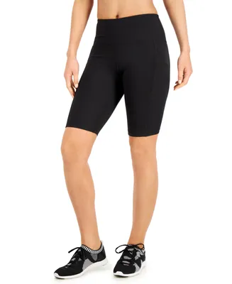Id Ideology Women's Compression High-Rise 10" Bike Shorts, Created for Macy's