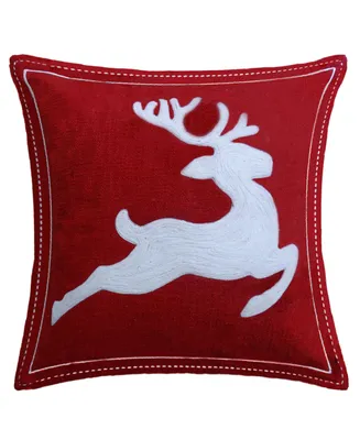 Chicos Home Reindeer Decorative Pillow,20" x 20"