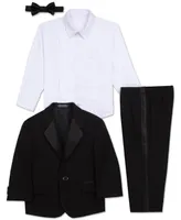 Nautica Baby Boys Tuxedo Suit, Shirt and Bowtie, 4 Piece Set