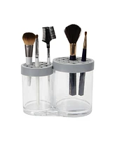Simplify 2 Compartment Cosmetic Brush Holder