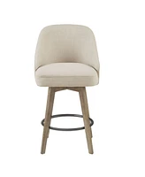 Madison Park Pearce Counter Stool with Swivel Seat