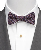 Men's Mardi Gras Stripe Bow Tie