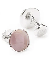 Men's Sterling Silver Classic Formal Mother of Pearl Cufflink