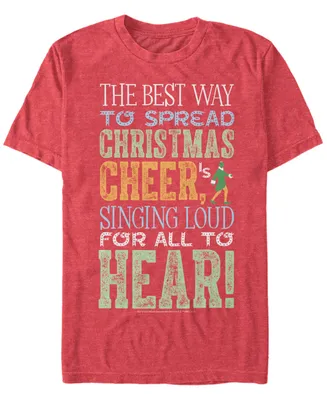 Men's Elf Sing For Cheer Short Sleeve T-shirt