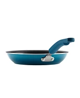 Rachael Ray Classic Brights Hard Enamel Aluminum Nonstick Cookware Set, 14-Piece