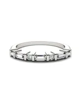 Moissanite Baguette Wedding Band 1/2 ct. t.w. Diamond Equivalent 14k White Gold