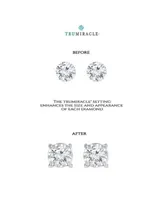 Trumiracle Diamond Halo Stud Earrings 1 2 To 3 4 Ct. T.W. In 14k White Gold