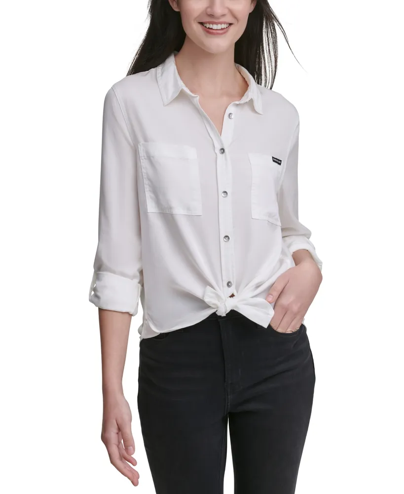 Calvin Klein Jeans Petite Utility Shirt