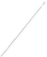Silver Plated Oval Bead Link Bracelet