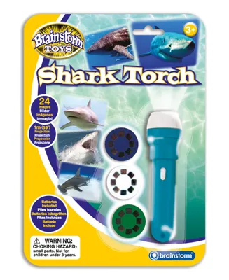 Brainstorm Toys Shark Flashlight and Projector with 24 Shark Images - Stem Toy