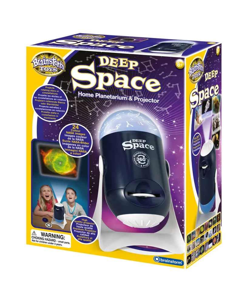 Brainstorm Toys Deep Space Home Planetarium and Projector with 24 Color Nasa Images - Stem Toy