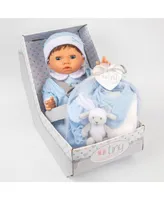 Tiny Treasures Toy Baby Doll with Layette Set