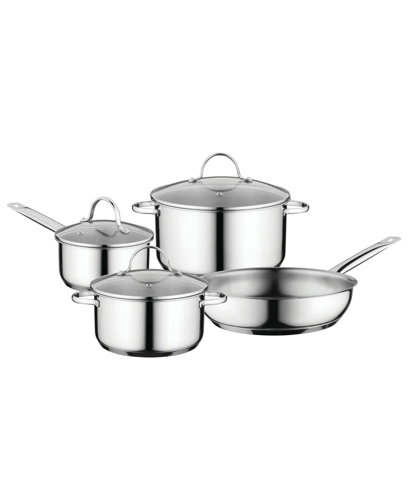 Essentials Comfort Cookware Set, 7 Pieces - Silver