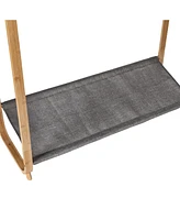 Honey Can Do Bamboo & Canvas Garment Rack