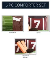 Field Goal 5 Pc Twin Comforter Set