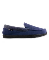Isotoner Signature Men's Microterry and Waffle Travis Moccasin Slippers