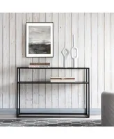 Nellie Console Table with Solid Metal Shelf