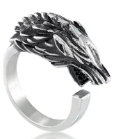 Andrew Charles by Andy Hilfiger Men's Wolf Ring Stainless Steel