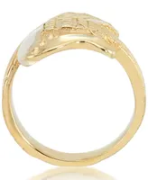 Andrew Charles by Andy Hilfiger Men's Guitar Ring Yellow Ion-Plated Stainless Steel