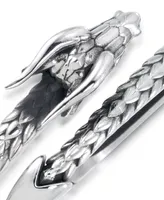 Andrew Charles by Andy Hilfiger Men's Dragon Bangle Bracelet in Stainless Steel