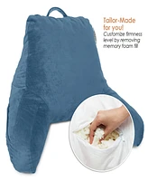 Nestl Shredded Memory Foam Reading Backrest Pillow