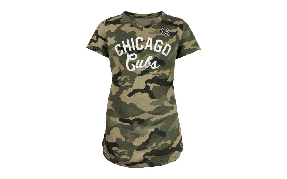 5th & Ocean by New Era Chicago Cubs Women's Royal Baby Jersey V-Neck T-Shirt Size: Small