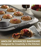 Anolon Advanced Bronze 12 Cup Muffin Pan