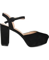 Journee Collection Women's Roslynn Platform Block Heel Dress Pumps
