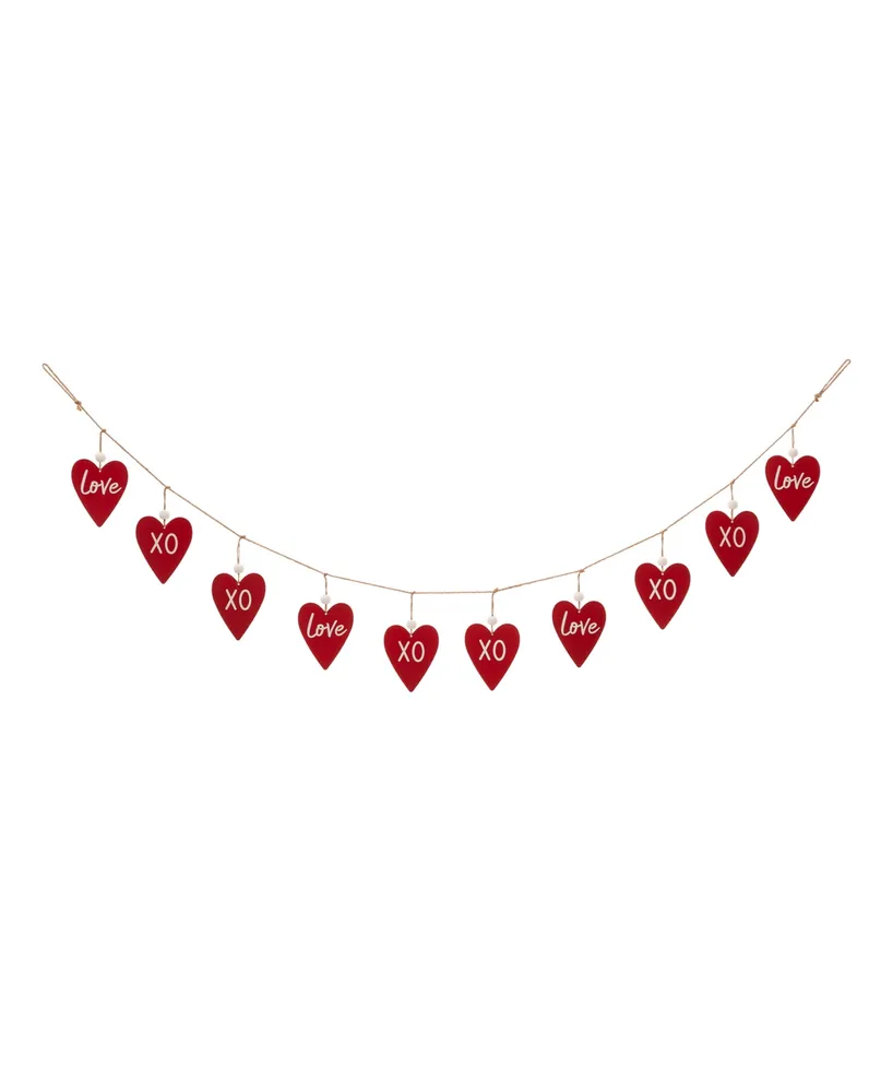 Glitzhome Valentine's Heart Garland