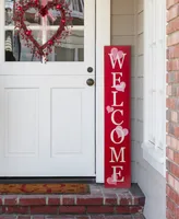 Glitzhome Valentine's Large Porch Sign Decor